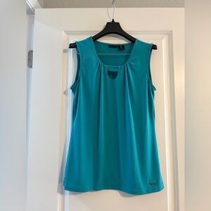 Tahari size S turquoise tank top
